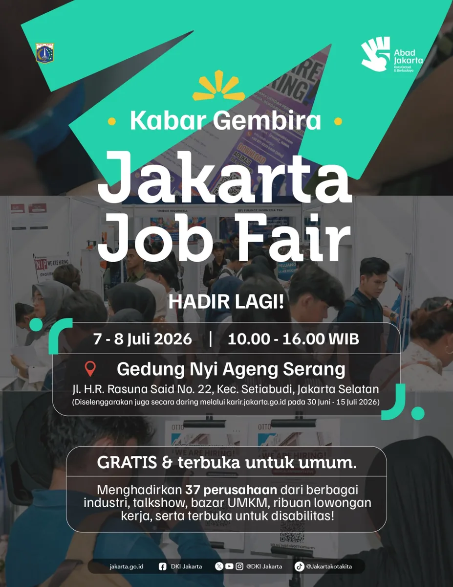 Job Fair Kabupaten Karo 2026 (Suku Dinas TKTE Wilayah Kabupaten Karo Barat) : 7-8 Juli 2026